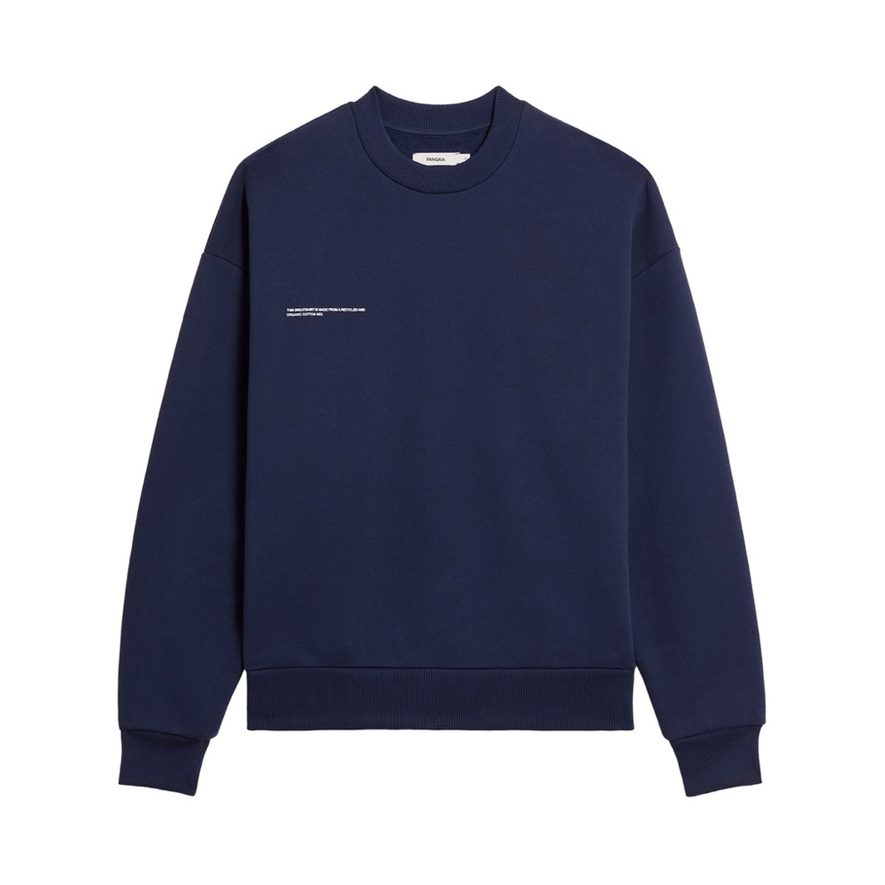 Pangaia Signature Sweatshirt - Neutral Tones - Navy Blue | Size XS